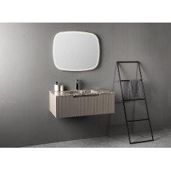 Окачен шкаф за баня с мивка RIGATO PLUS GREY 12